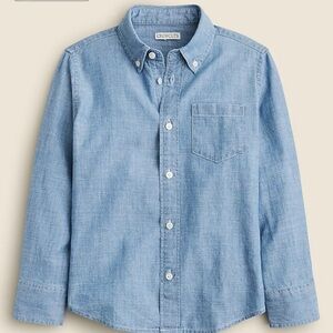 Crewcuts long sleeve chambray button up 14